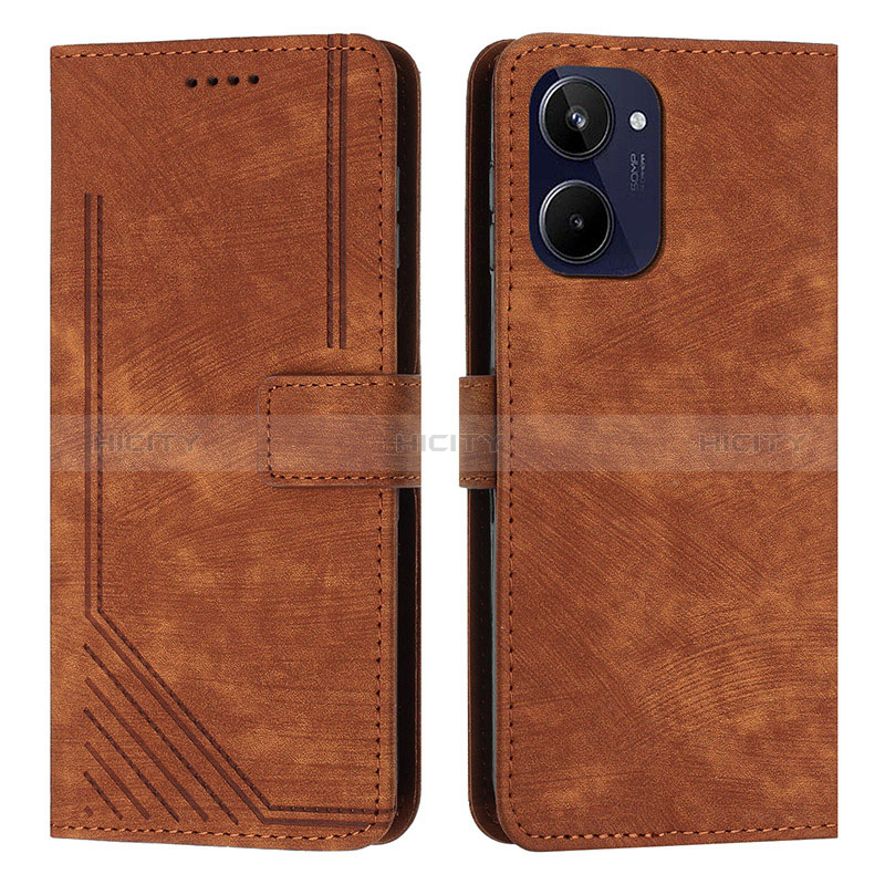 Funda de Cuero Cartera con Soporte Carcasa Y07X para Realme 10 4G Marron