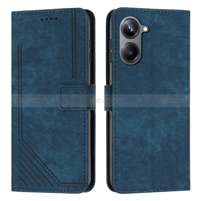 Funda de Cuero Cartera con Soporte Carcasa Y07X para Realme 10 Pro 5G Azul