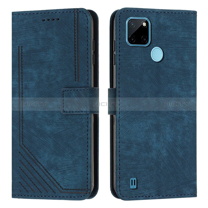 Funda de Cuero Cartera con Soporte Carcasa Y07X para Realme C21Y