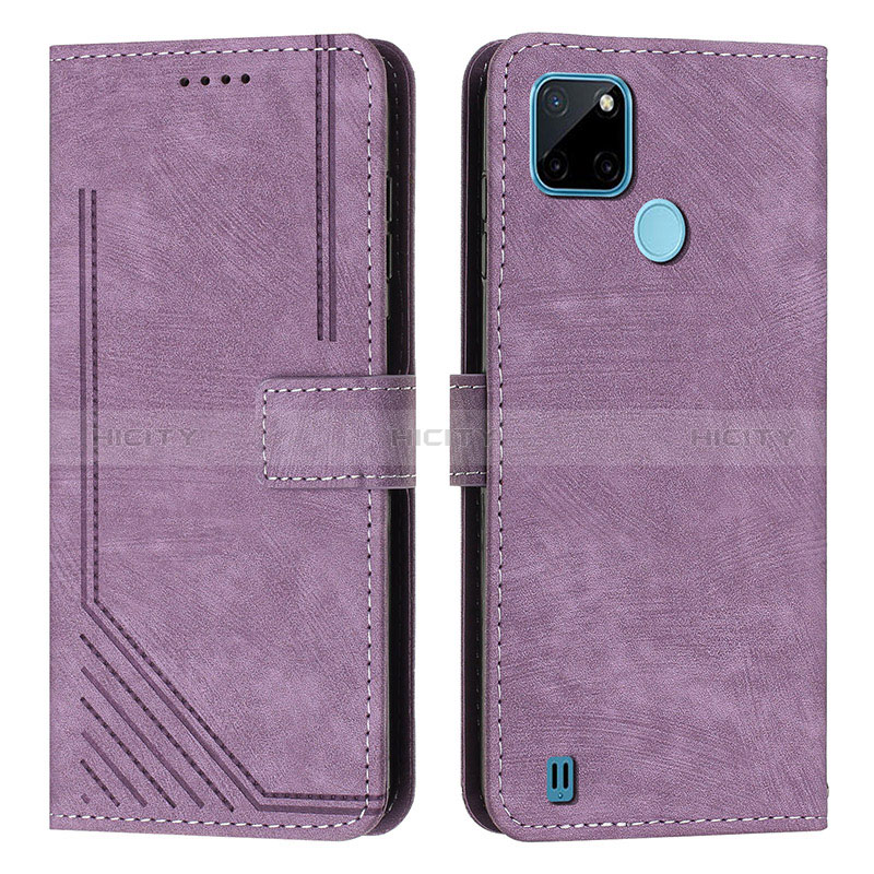 Funda de Cuero Cartera con Soporte Carcasa Y07X para Realme C25Y India