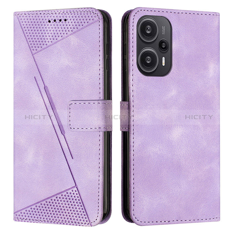 Funda de Cuero Cartera con Soporte Carcasa Y07X para Xiaomi Redmi Note 12 Turbo 5G Morado