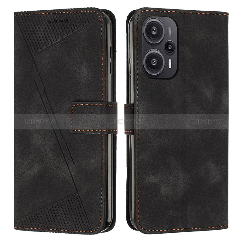 Funda de Cuero Cartera con Soporte Carcasa Y07X para Xiaomi Redmi Note 12 Turbo 5G Negro