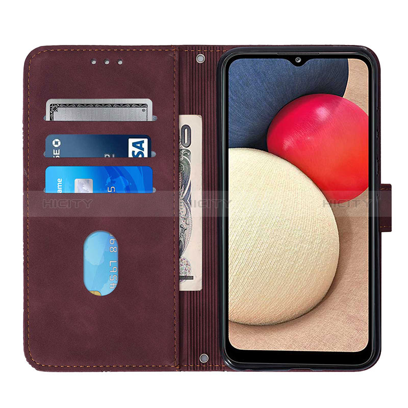 Funda de Cuero Cartera con Soporte Carcasa Y08B para Samsung Galaxy A02s