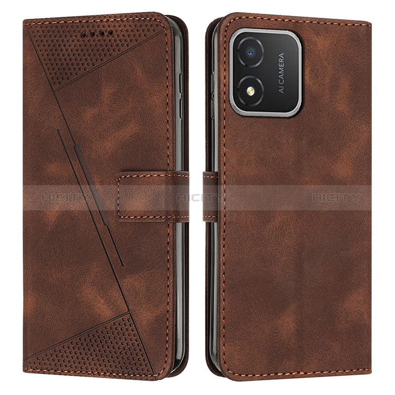 Funda de Cuero Cartera con Soporte Carcasa Y08X para Huawei Honor X5