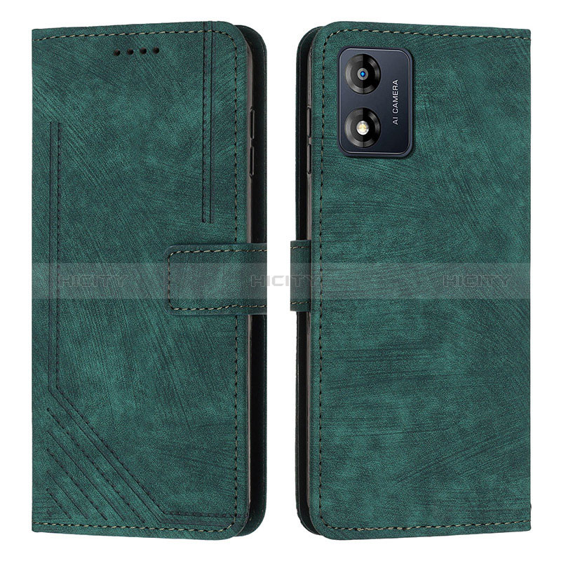 Funda de Cuero Cartera con Soporte Carcasa Y08X para Motorola Moto E13