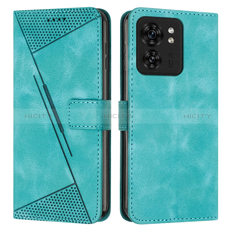 Funda de Cuero Cartera con Soporte Carcasa Y08X para Motorola Moto Edge (2023) 5G Verde