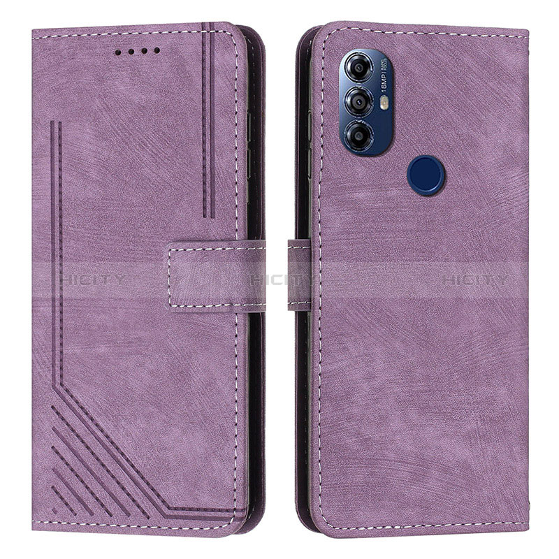 Funda de Cuero Cartera con Soporte Carcasa Y08X para Motorola Moto G Power (2022) Morado