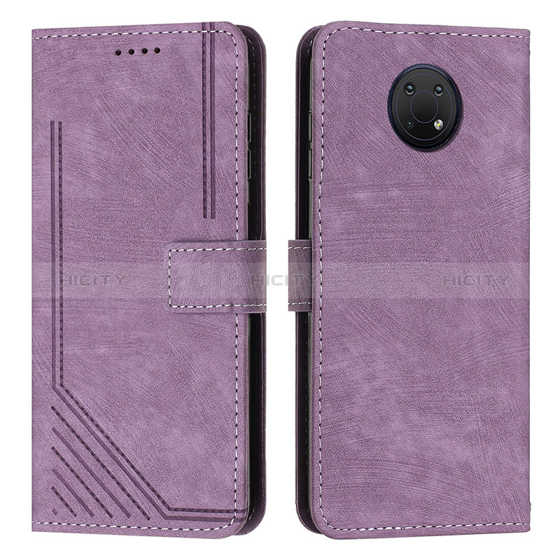 Funda de Cuero Cartera con Soporte Carcasa Y08X para Nokia G10 Morado