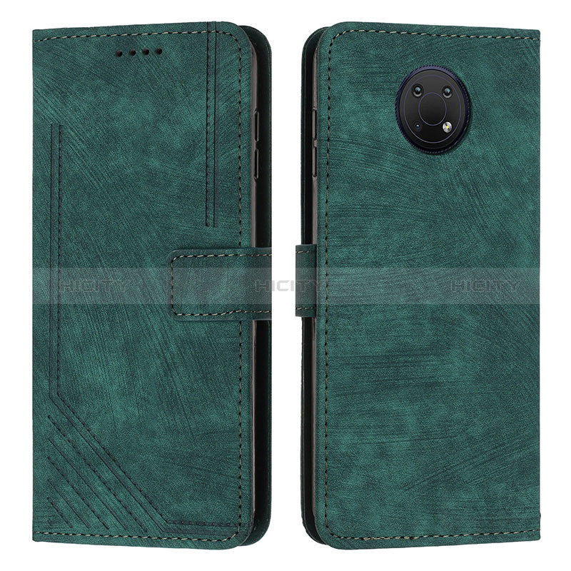 Funda de Cuero Cartera con Soporte Carcasa Y08X para Nokia G30 Verde