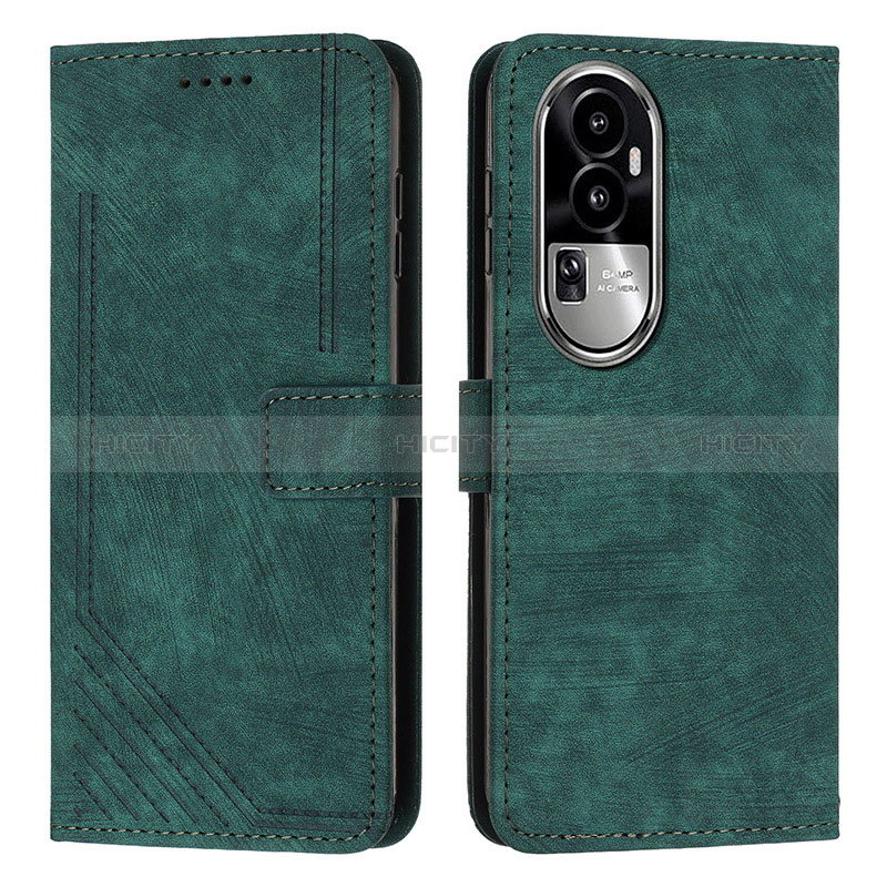 Funda de Cuero Cartera con Soporte Carcasa Y08X para Oppo Reno10 Pro+ Plus 5G Verde