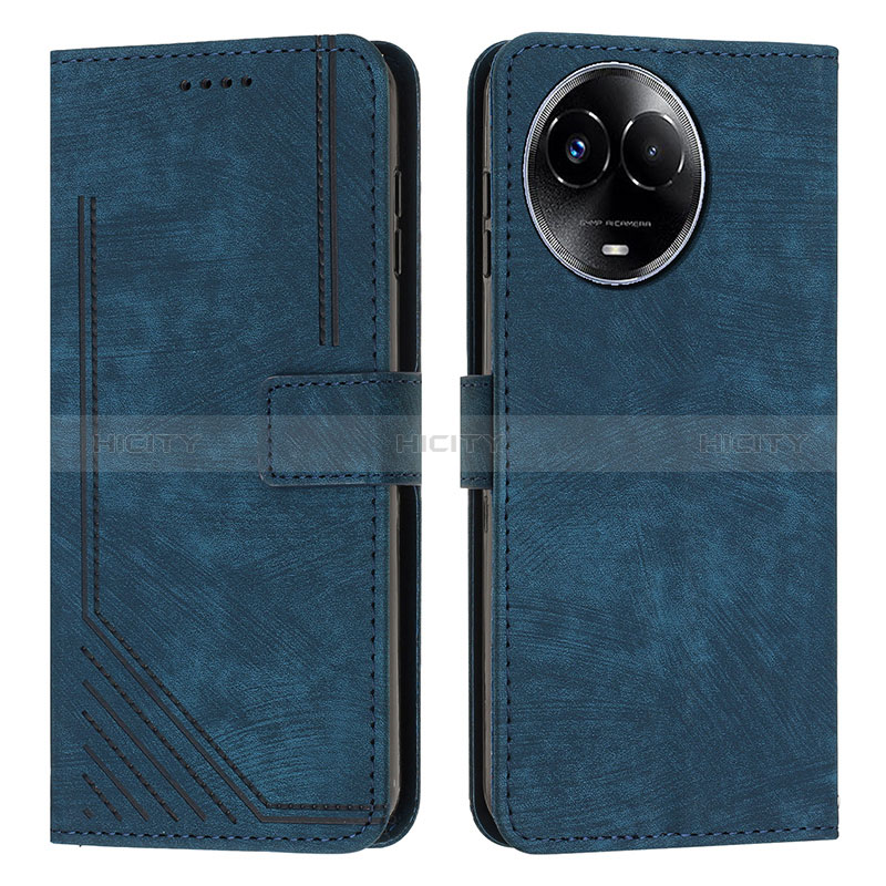 Funda de Cuero Cartera con Soporte Carcasa Y08X para Realme 11 5G Azul