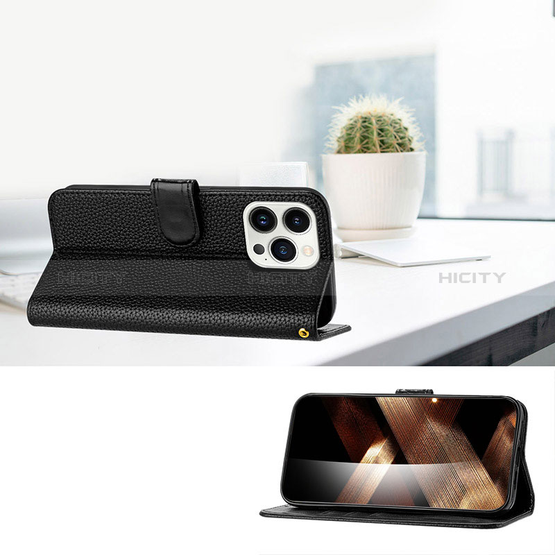 Funda de Cuero Cartera con Soporte Carcasa Y09X para Apple iPhone 15 Pro