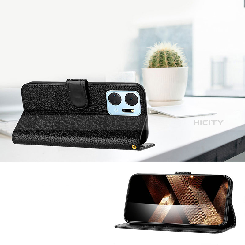 Funda de Cuero Cartera con Soporte Carcasa Y09X para Huawei Honor X7a