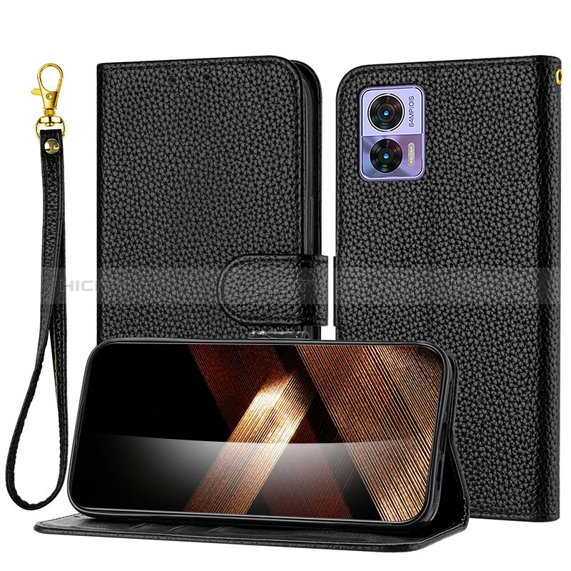 Funda de Cuero Cartera con Soporte Carcasa Y09X para Motorola Moto Edge 30 Lite 5G