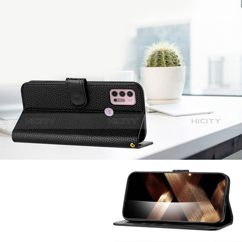 Funda de Cuero Cartera con Soporte Carcasa Y09X para Motorola Moto G10