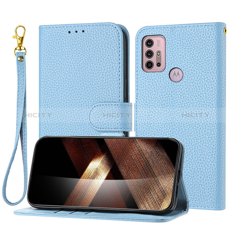 Funda de Cuero Cartera con Soporte Carcasa Y09X para Motorola Moto G10 Power