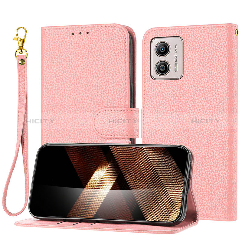 Funda de Cuero Cartera con Soporte Carcasa Y09X para Motorola Moto G73 5G