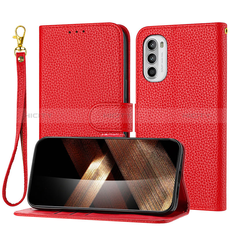 Funda de Cuero Cartera con Soporte Carcasa Y09X para Motorola Moto G82 5G