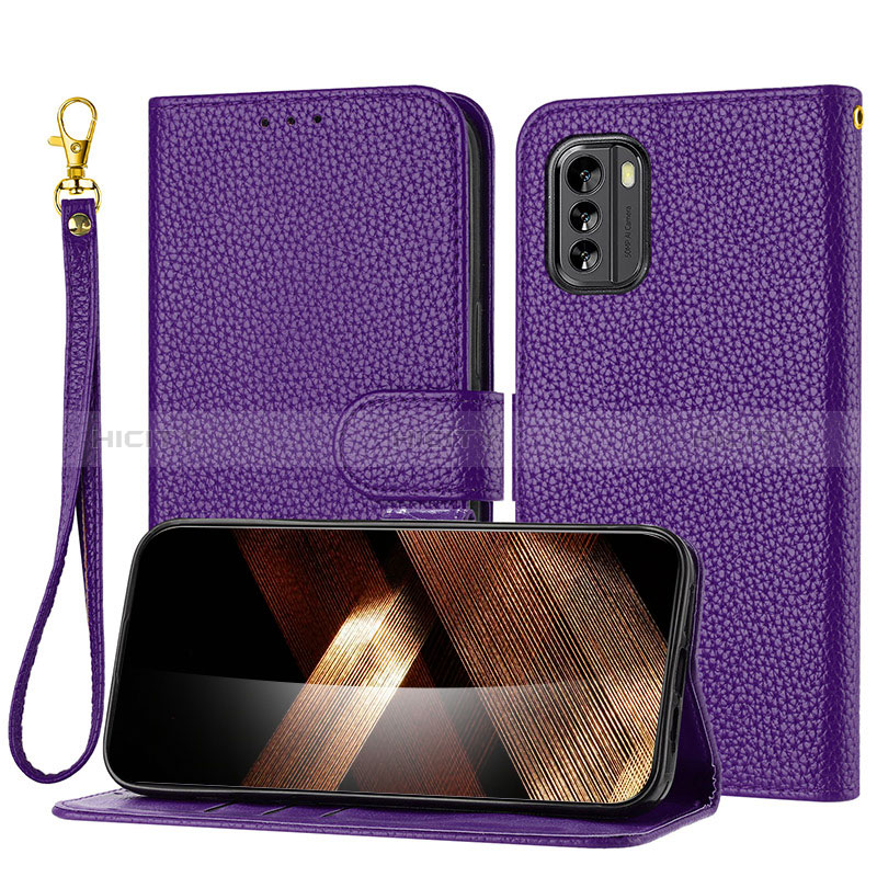 Funda de Cuero Cartera con Soporte Carcasa Y09X para Nokia G60 5G