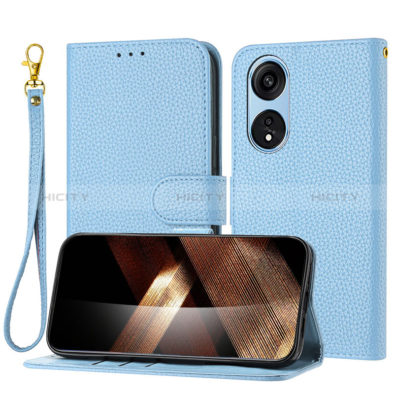 Funda de Cuero Cartera con Soporte Carcasa Y09X para Oppo A17