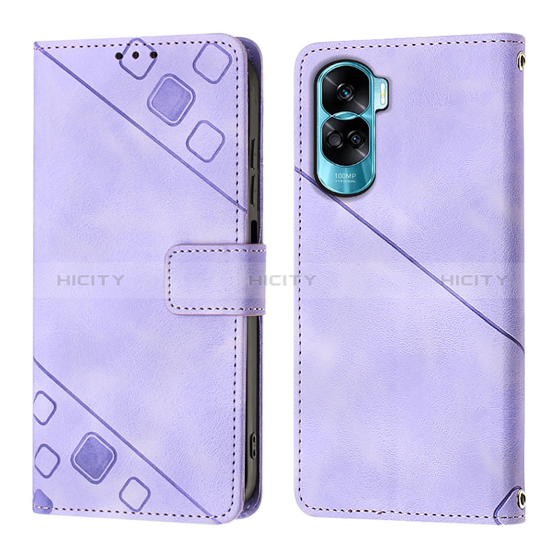 Funda de Cuero Cartera con Soporte Carcasa YB1 para Huawei Honor 90 Lite 5G