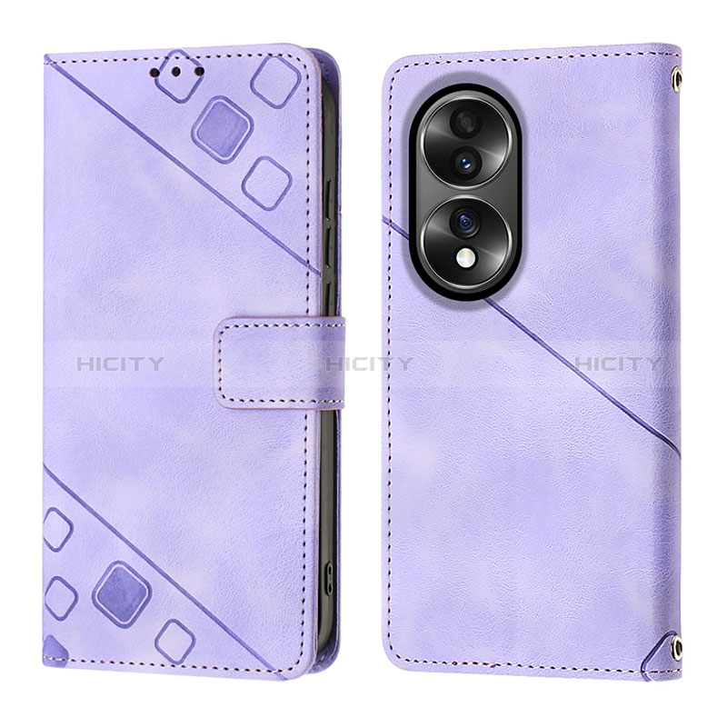 Funda de Cuero Cartera con Soporte Carcasa YB1 para Huawei Honor X7b