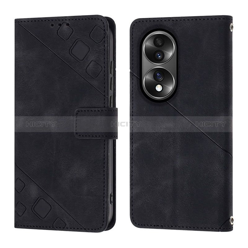 Funda de Cuero Cartera con Soporte Carcasa YB1 para Huawei Honor X7b