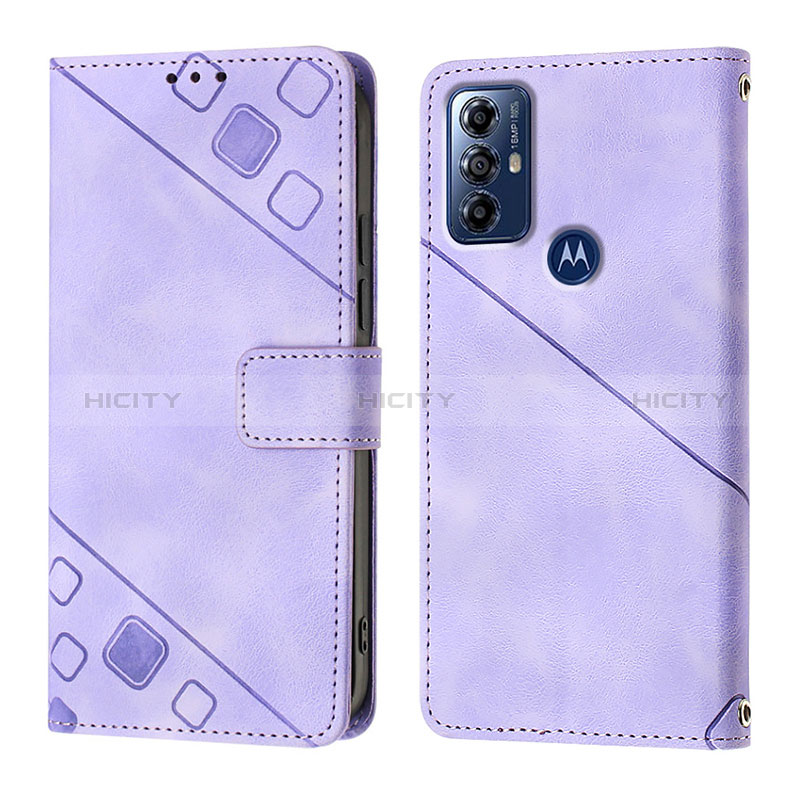 Funda de Cuero Cartera con Soporte Carcasa YB1 para Motorola Moto G Play (2023)