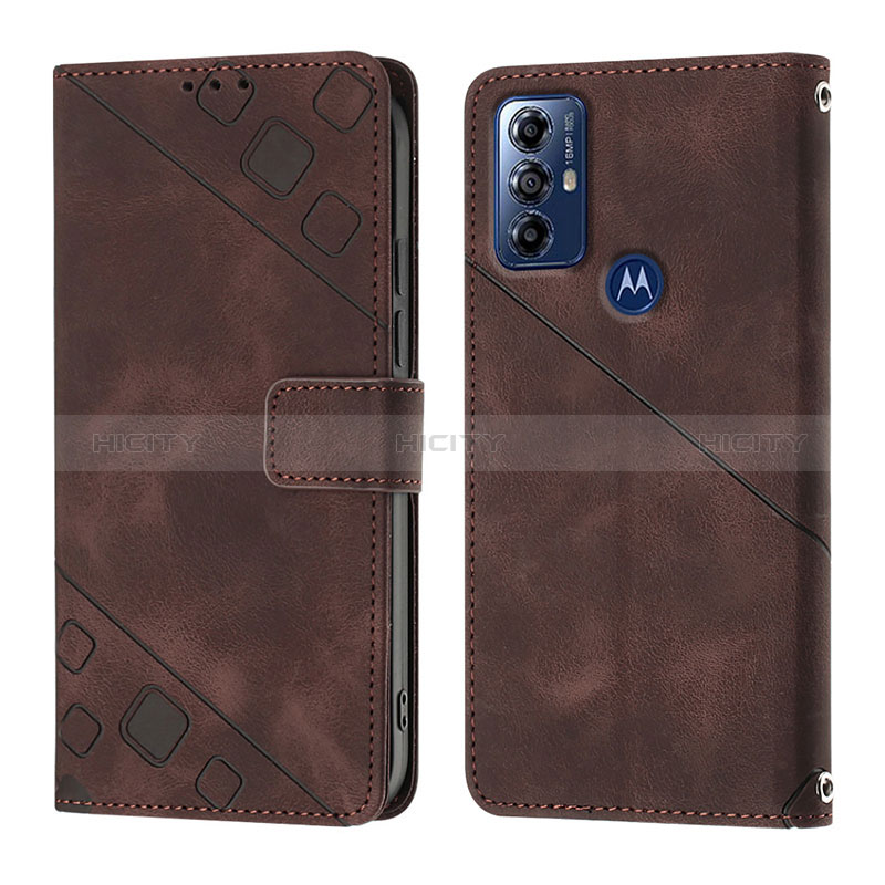 Funda de Cuero Cartera con Soporte Carcasa YB1 para Motorola Moto G Play (2023)