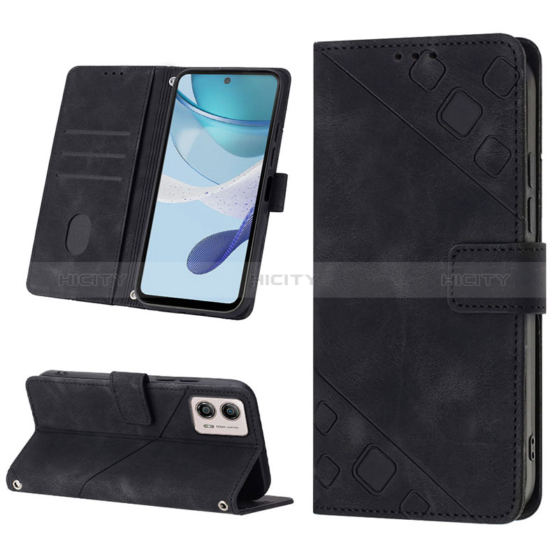 Funda de Cuero Cartera con Soporte Carcasa YB1 para Motorola Moto G53 5G