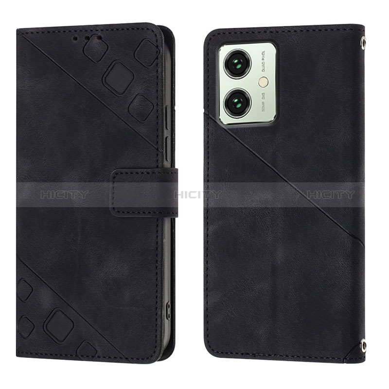 Funda de Cuero Cartera con Soporte Carcasa YB1 para Motorola Moto G54 5G