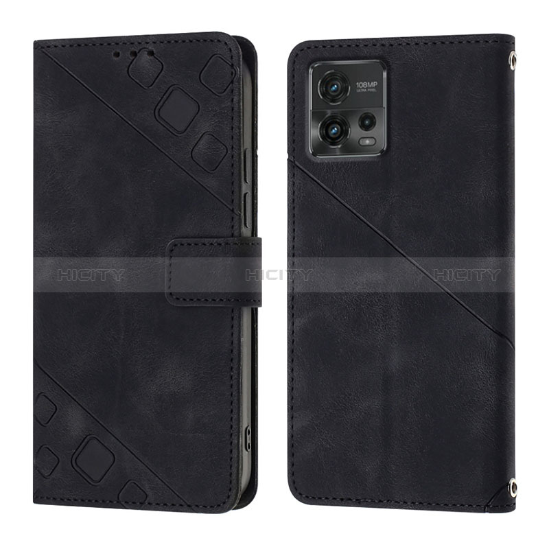 Funda de Cuero Cartera con Soporte Carcasa YB1 para Motorola Moto G72