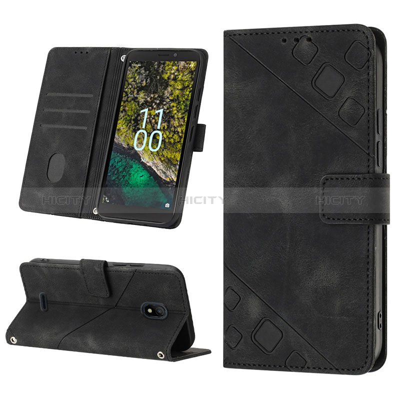 Funda de Cuero Cartera con Soporte Carcasa YB1 para Nokia C100