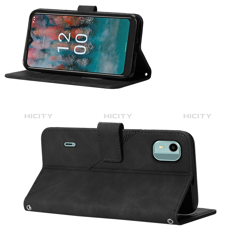 Funda de Cuero Cartera con Soporte Carcasa YB1 para Nokia C12 Plus