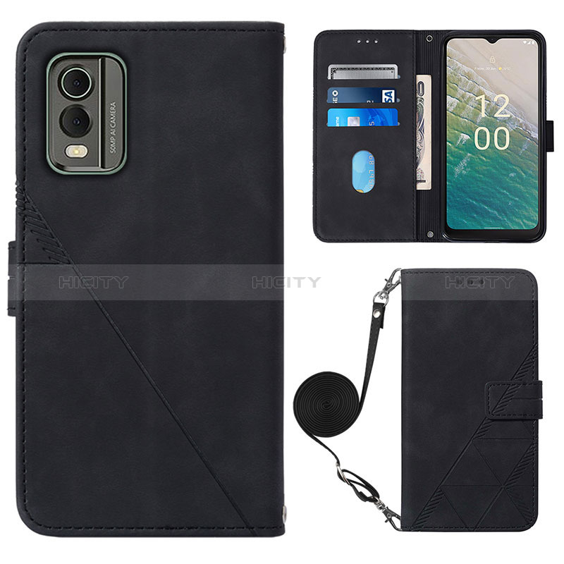 Funda de Cuero Cartera con Soporte Carcasa YB1 para Nokia C210