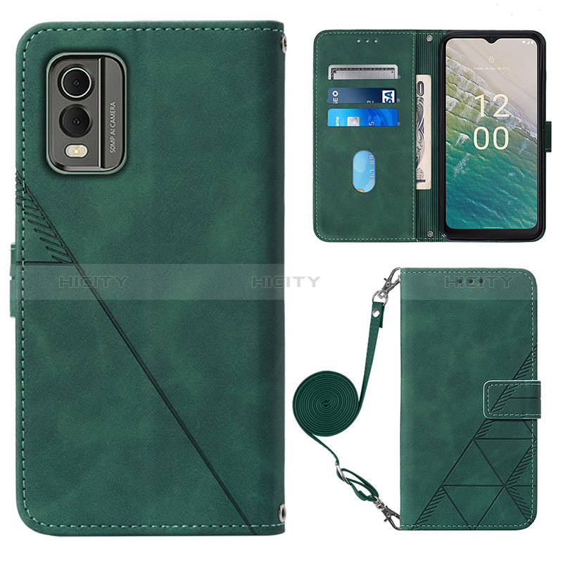 Funda de Cuero Cartera con Soporte Carcasa YB1 para Nokia C32