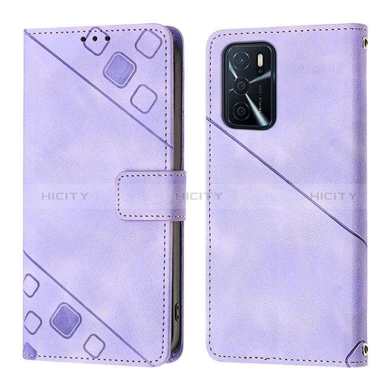 Funda de Cuero Cartera con Soporte Carcasa YB1 para Oppo A16