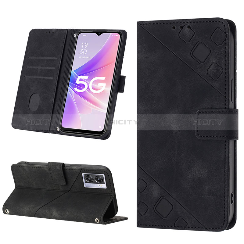 Funda de Cuero Cartera con Soporte Carcasa YB1 para Oppo A57 5G