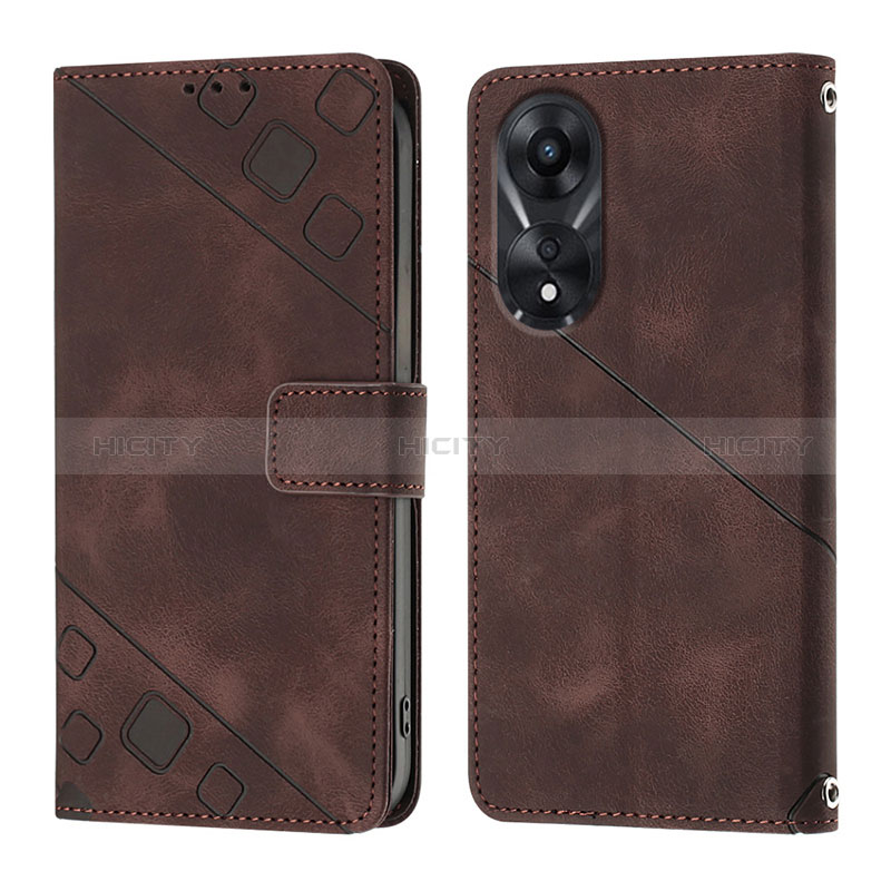 Funda de Cuero Cartera con Soporte Carcasa YB1 para Oppo A58 5G