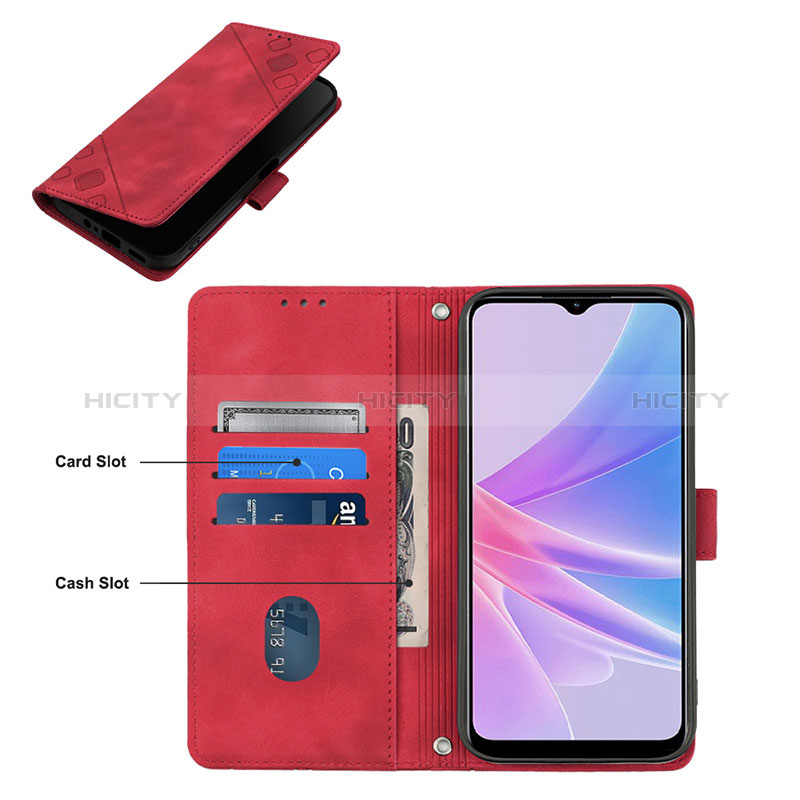 Funda de Cuero Cartera con Soporte Carcasa YB1 para Oppo A58 5G