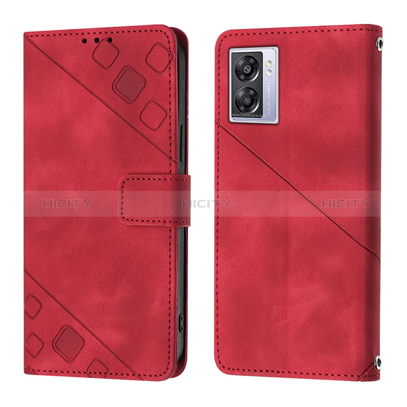 Funda de Cuero Cartera con Soporte Carcasa YB1 para Oppo A77 5G