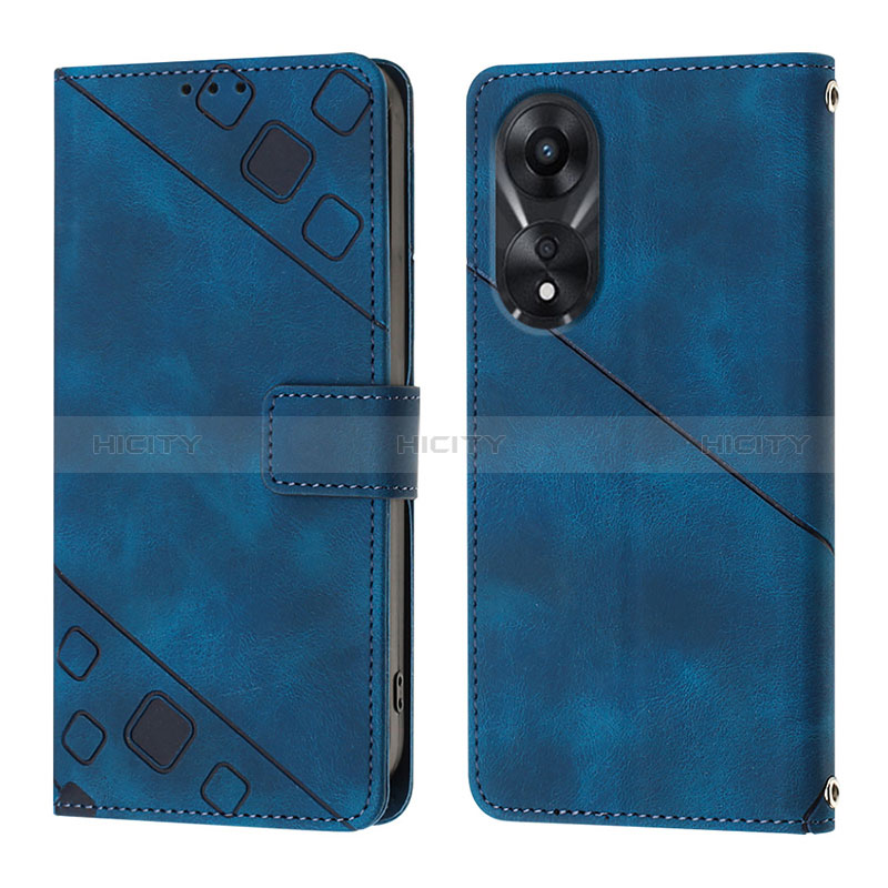 Funda de Cuero Cartera con Soporte Carcasa YB1 para Oppo A78 5G