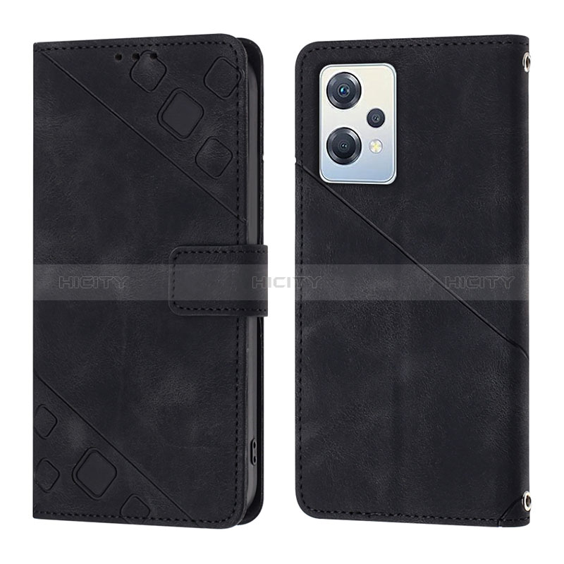 Funda de Cuero Cartera con Soporte Carcasa YB1 para Oppo K10X 5G Negro