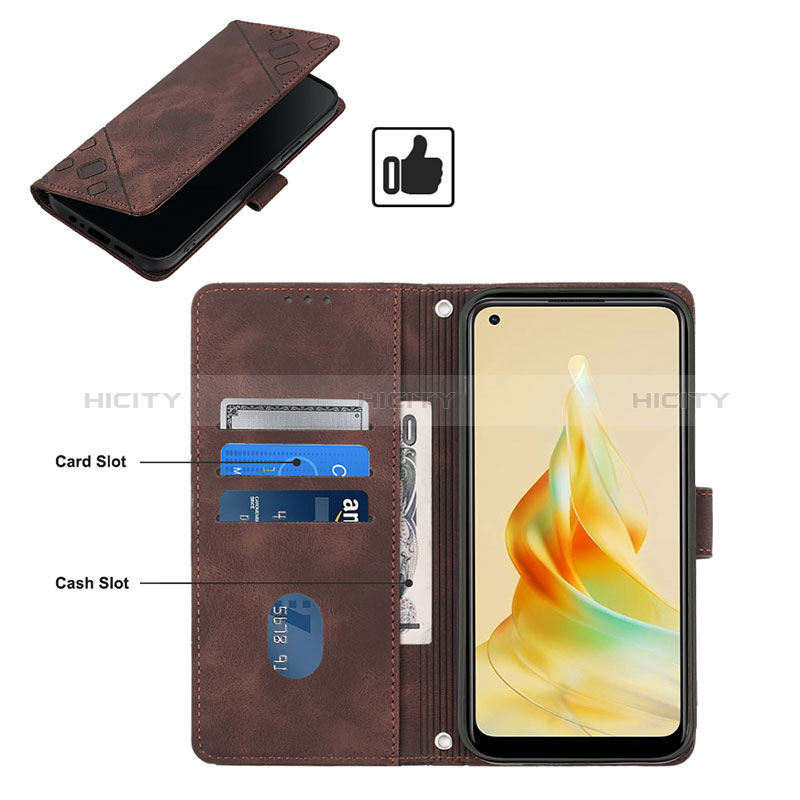 Funda de Cuero Cartera con Soporte Carcasa YB1 para Oppo Reno8 T 4G