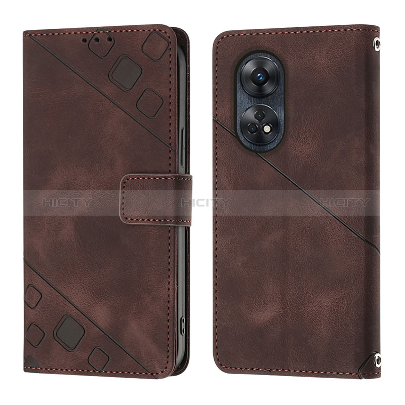 Funda de Cuero Cartera con Soporte Carcasa YB1 para Oppo Reno8 T 4G