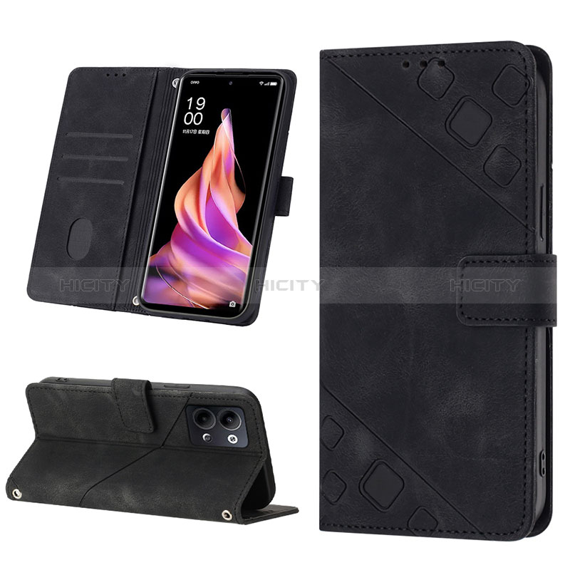 Funda de Cuero Cartera con Soporte Carcasa YB1 para Oppo Reno9 Pro 5G