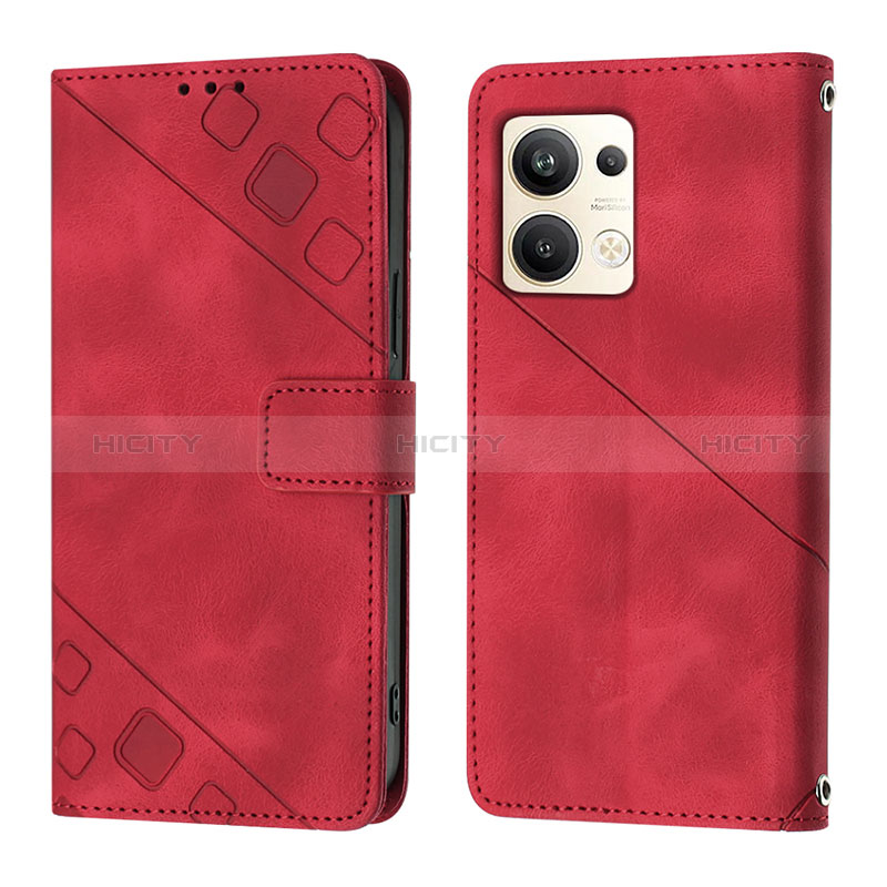 Funda de Cuero Cartera con Soporte Carcasa YB1 para Oppo Reno9 Pro+ Plus 5G