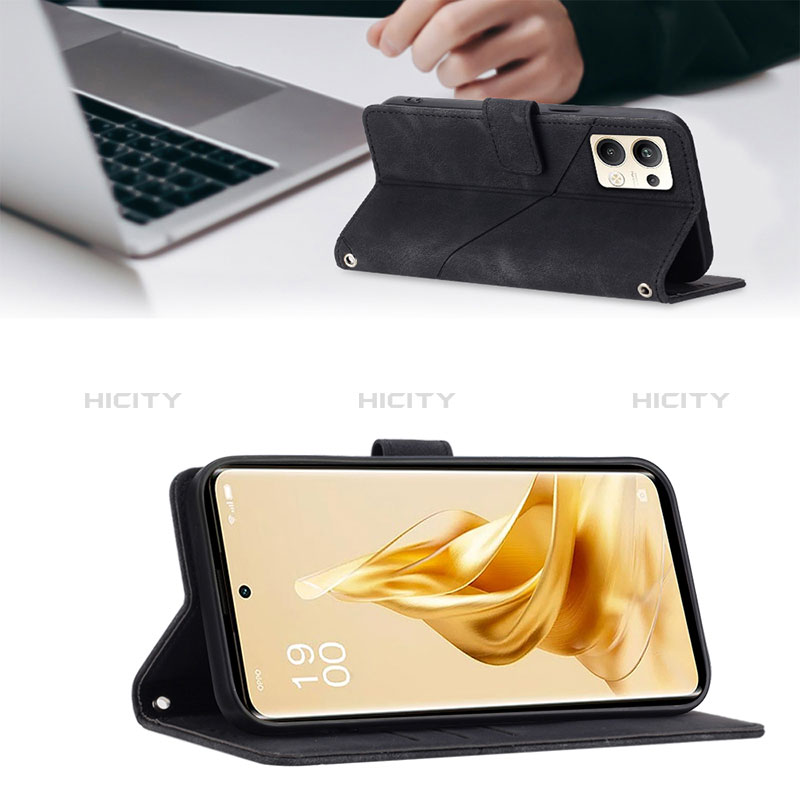 Funda de Cuero Cartera con Soporte Carcasa YB1 para Oppo Reno9 Pro+ Plus 5G