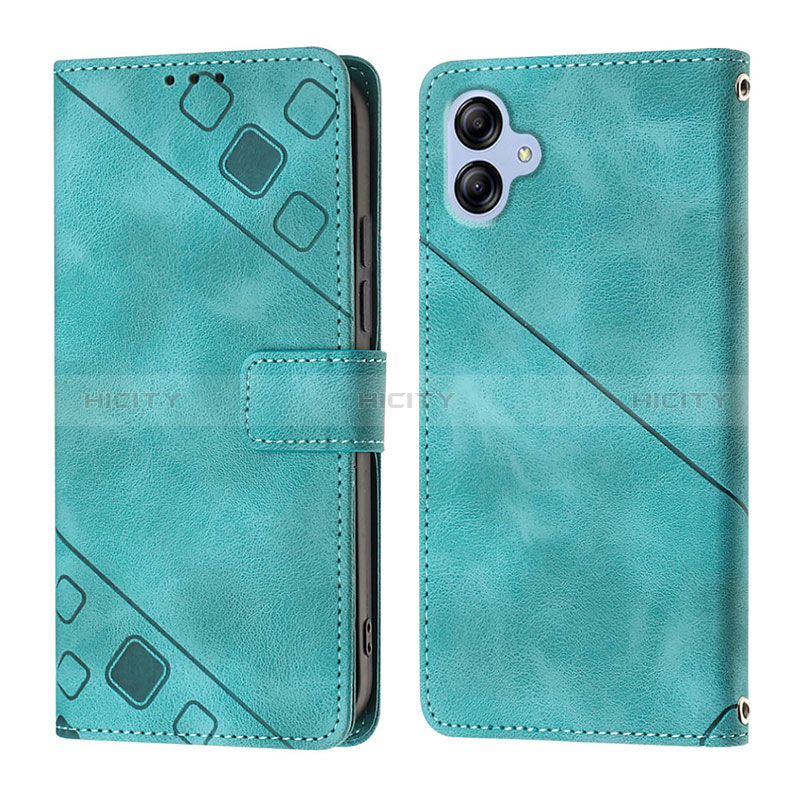 Funda de Cuero Cartera con Soporte Carcasa YB1 para Samsung Galaxy A04 4G Verde