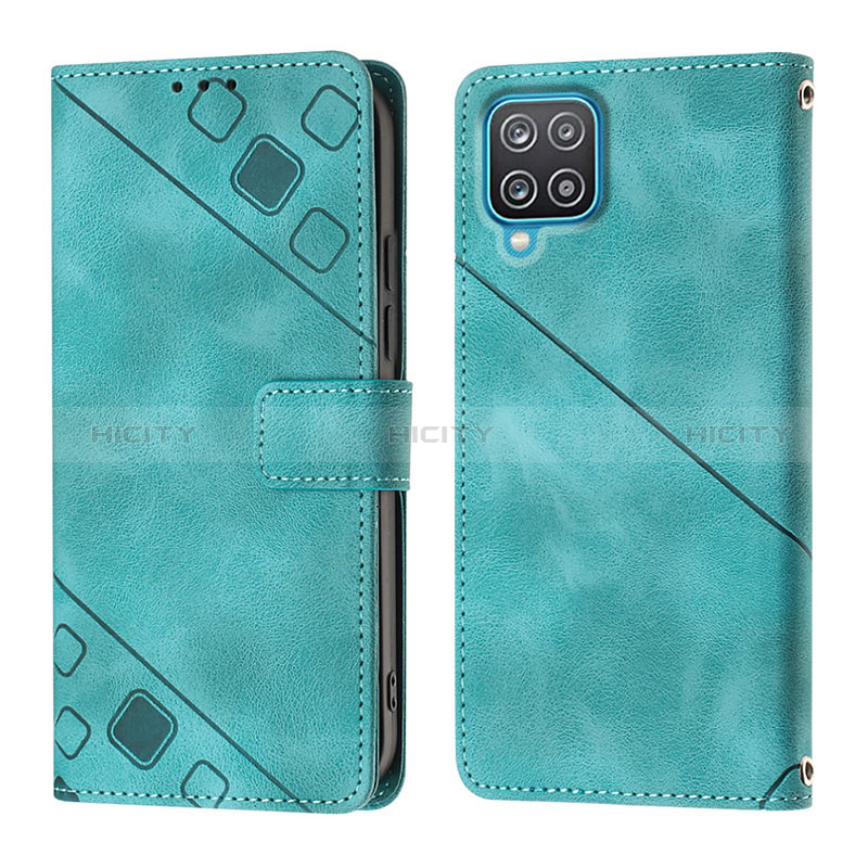 Funda de Cuero Cartera con Soporte Carcasa YB1 para Samsung Galaxy A12 Nacho